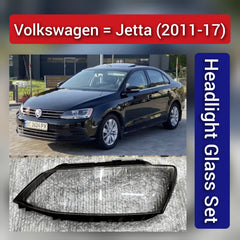 Front Headlight Glass Compatible with Volkswagen Jetta 2011 - 2017.