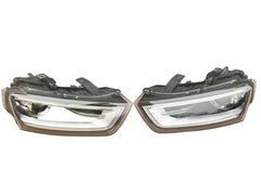 Complete Headlight Assy Set Right 8U0941006 & Left 8U0941005 Both Side (11 Pin) Compatible With AUDI Q3 8U (2011-2015) Tag No.151