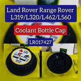 Expansion Tank Cap LR017427 Compatible With LAND ROVER DEFENDER Station Wagon (L663) DISCOVERY IV (L319) | LR4 RANGE ROVER III (L322) RANGE ROVER IV (L405) RANGE ROVER SPORT I (L320) RANGE ROVER SPORT II (L494) RANGE ROVER VELAR (L560)