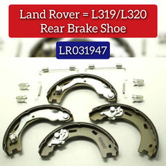 Rear Parking Brake Shoe Set LR031947 Compatible With LAND ROVER DISCOVERY IV (L319) & | LR4 RANGE ROVER SPORT I (L320)