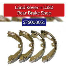 Rear Parking Brake Shoe Set SFS000051 SFS000050 Compatible With AUDI Q7 (4LB) LAND ROVER RANGE ROVER III (L322)MERCEDES-BENZ GL-CLASS (X164)