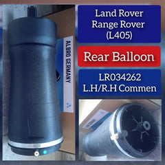 Rear Right Air Spring Suspension LR034262 LR044853 LR052171 LR081576 Compatible With LAND ROVER DISCOVERY V (L462) & RANGE ROVER IV (L405) & RANGE ROVER SPORT II (L494)