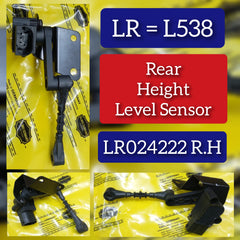 Rear Height Level Sensor Right LR024222 Compatible With LAND ROVER RANGE ROVER EVOQUE (L538) & RANGE ROVER EVOQUE Convertible (L538) & RANGE ROVER EVOQUE VAN (L538)