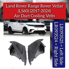 Air Duct Cooling Vents Right LR093524 & Left LR093525 Compatible With Land Rover Range Rover Velar - L560 (2017-2024)