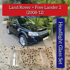 Front Headlight Glass Compatible With Land Rover Free Lander 2 (2008-12)