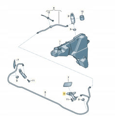 Headlight Washer Nozzle Set Left 80A955101 Right 80A955102 Compatible With AUDI Q5 (FYB, FYG)