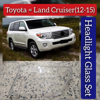 Front Headlight Glass Compatible with Toyota Land Cruiser (2012-2015)