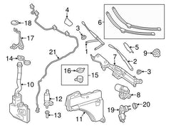 Wiper Bottle 1668690720 For MERCEDES-BENZ GLS-CLASS X166 Tag-B-64