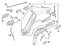 Fuel Door Lock Flap Actuator 2048205397 Compatible With MERCEDES-BENZ & CLS (C218) & E-CLASS (W212) & E-CLASS Convertible (A207) & E-CLASS Coupe (C207)
