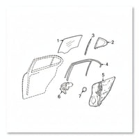 Rear Left Power Window Regulator 2127301779 Compatible with MERCEDES-BENZ C-CLASS (W204) & E-CLASS (W212)