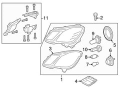 Blaster(Headlight Ballast Module) A2129007804B A2128205526 A2128205626 A2129001200 A2129003502 A2129024202 For MERCEDES-BENZ E-CLASS W212 Tag-BL-03