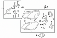 Blaster(Headlight Ballast Module) A2129007804B A2128205526 A2128205626 A2129001200 A2129003502 A2129024202 For MERCEDES-BENZ E-CLASS W212 Tag-BL-03