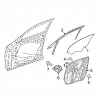 Front Left Power Window Regulator With Plate 2137205105 A2137205105 Compatible with MERCEDES-BENZ E-CLASS (W213)