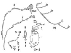 Wiper Bottle With Sensor 2228690420 Compatible With Mercedes Benz E CLASS W222 Tag No.98