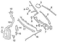 Windshield Washer Pump 2468660000 Compatible With MERCEDES-BENZ A-CLASS (W176) & B-CLASS Sports Tourer (W246, W242) & GLA-CLASS (X156)
