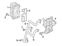 Oil Cooler 2741880101 For MERCEDES-BENZC-CLASS W205 & E-CLASS W212 W213 Tag-O-107