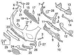 Fog Lamp Bracket Left 2928850024 & Right 2928850124 Compatible With MERCEDES-BENZ GLE Coupe (C292) Tag No.1001