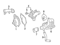 Coolant Inlet Connection 6512006000 6512001656 6512003900 A6512000456 A6512001056 For MERCEDES-BENZ M-CLASS W166 Tag-E-12