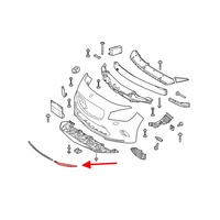 Front Bumper Chrome Left 1178855000 & Right 1178855100 Compatible With MERCEDES-BENZ CLA Coupe (C117)2017-2019 Tag No.109