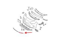 Front Bumper Chrome Left 1178855000 & Right 1178855100 Compatible With MERCEDES-BENZ CLA Coupe (C117)2017-2019 Tag No.109