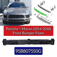 Front Bumper Foam 95B807550G Compatible With Porsche Macan (2014-2017)