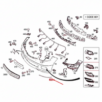 Front Bumper Chrome Left 2048853721 & Right 2048853821 Compatible With MERCEDES-BENZ C-CLASS W204 New Tag No.114