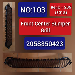 Front Bumper Lower Grille 2058850423 A2058850423 Compatible With MERCEDES-BENZ C-CLASS (W205) 2018 Tag-BG-103