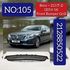 Front Bumper Lower Grille 2128850522 A2128850522 Compatible With MERCEDES-BENZ E-CLASS (W212) 2014-2016 Tag-BG-105
