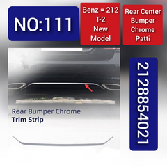 Rear Bumper Chrome 2128854021 Compatible With MERCEDES-BENZ E-CLASS (W212) T-2 NEW Tag No.111
