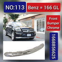 Front Bumper Chrome 1668856625 Compatible With MERCEDES BENZ GL-CLASS W166 Tag No.113
