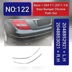 Rear Bumper Chrome Left 2048852921 & Right 2048853021 Compatible With MERCEDES BENZ C-CLASS W204 T-1 2011-2014 Tag No.122