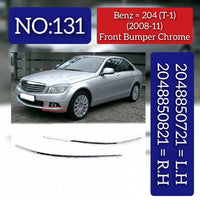 Front Bumper Chrome Left 2048850721 & Right 2048850821 Compatible With MERCEDES BENZ C-CLASS W204 T-1 2008-2011 Tag No.131