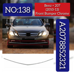 Front Bumper Chrome 2078852321 Compatible With MERCEDES BENZ E-CLASS C207 2010-2013 Tag No.138