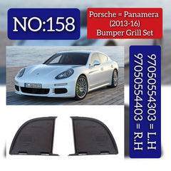Front Bumper Grille trim Panel Left 97050554303 & Right 97050554403 Compatible With PORSCHE PANAMERA (2013-2016) Tag No.158