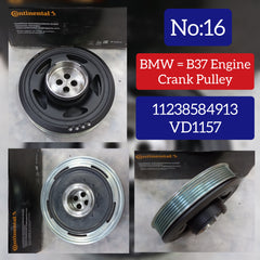 Belt Pulley VD1157 11238584913 Compatible With MINI MINI (F55) | MINI / COOPER, MINI (F56) | MINI / COOPER (CONTINENTAL)