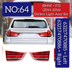 Dickey Light Assy Set Left 63217470885 & Right 63217470886 Compatible With BMW X5 (F15) (2014-2016) Tag No.64