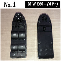 BMW 5 Series E60 Black 4 Pin Window Switch 61319122113 9122113 Tag-SW-01