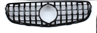GTR Black Chrome Show Grill Compatible With Mercedes Benz GLC X253 (2016-2019) Tag 53