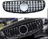 GTR Black Chrome Show Grill Compatible With Mercedes Benz GLC X253 (2016-2019) Tag 53