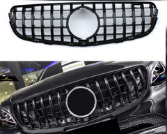 GTR Black Chrome Show Grill Compatible With Mercedes Benz GLC X253 (2016-2019) Tag 53