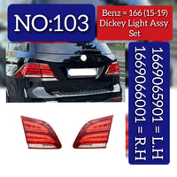 Dicky Light Assy Set Left A1669065901 & Right A1669066001 Compatible With MERCEDES BENZ M-CLASS W166 & GLE CLASS W166 (2015-2019) Tag-DLM-103
