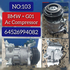 AC Compressor 64526994082 64529299328 64529391396 699408202 7945819-01 Compatible with BMW X3 (G01, F97, G08)