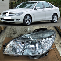 Headlight Headlamp Left & Right (Helogen) (Without Blaster) Compatible With MERCEDES-BENZ C-CLASS (W204) (2006-2010)