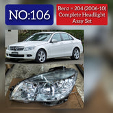 Headlight Headlamp Left & Right (Helogen) (Without Blaster) Compatible With MERCEDES-BENZ C-CLASS (W204) (2006-2010)