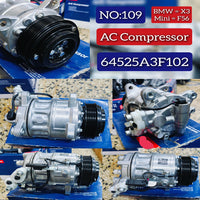 AC Compressor 64525A3F102 Compatible With BMW & 2 Gran Coupe (F44) & 5 (F10) & 5 (G30, F90) & 6 Gran Turismo (G32) & 7 (G11, G12) & 8 Gran Coupe (G16, F93) Tag.109