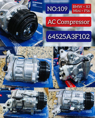 AC Compressor 64525A3F102 Compatible With BMW & 2 Gran Coupe (F44) & 5 (F10) & 5 (G30, F90) & 6 Gran Turismo (G32) & 7 (G11, G12) & 8 Gran Coupe (G16, F93) Tag.109