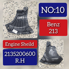 Front Right Bumper Bracket Lower Center Splash Shield 2135200600 Compatible With MERCEDES-BENZ E-CLASS (W213) (2016-2019) Tag No.10