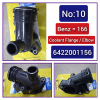 Engine Thermostat Coolant Connector 6422001156 Compatible With MERCEDES-BENZ E-CLASS W211 W212 & GL-CLASS X164, S-CLASS W221 Tag-E-10