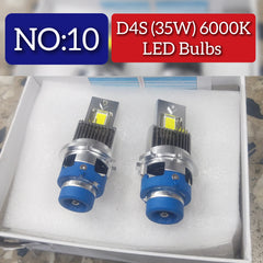 Headlight LED Bulb D4S 35W 6000k (Pack of 2) Tag No.10
