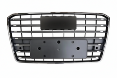 S8 Glossy Black Upgrade Show Grill Compatible With Audi = A8 (2015-18) Tag No.111